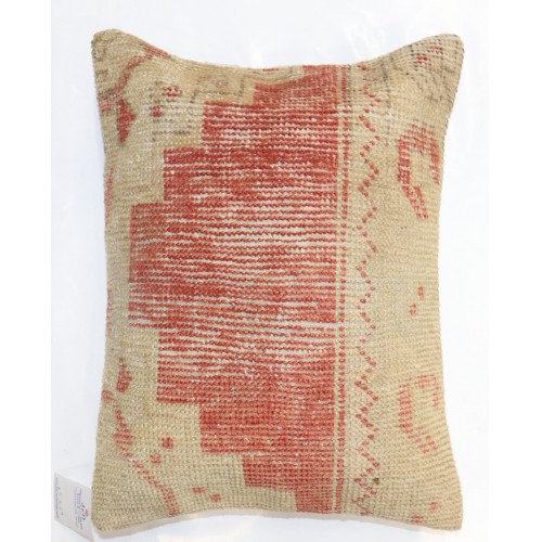 Soft Red Oushak Pillow No. p4520