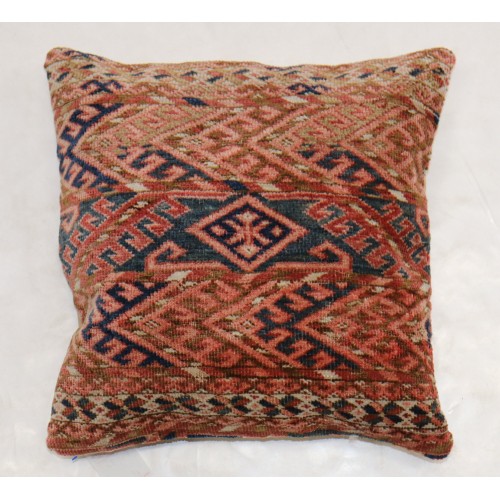 Square Antique Turkeman Rug Pillow No. p4592