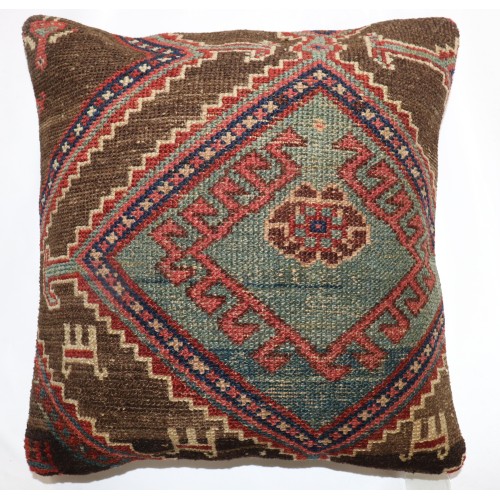 Tribal Persian Kurd Rug Pillow No. p4813