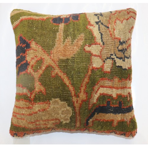 Green Sultanabad Rug Pillow No. p4839