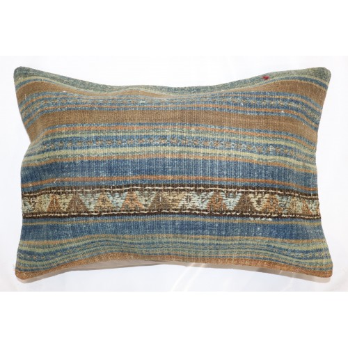 Coastal Color Turkish Kilim Pillow No. p4858