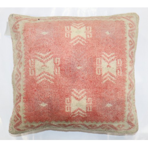 Pink Turkish Anatolian Rug Pillow No. p4865