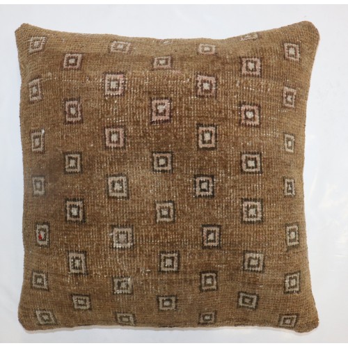 Large Brown Turkish Kars Pillow No. p4906