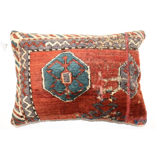 Antique 19th Century Kurd Rug Pillow No. p4924