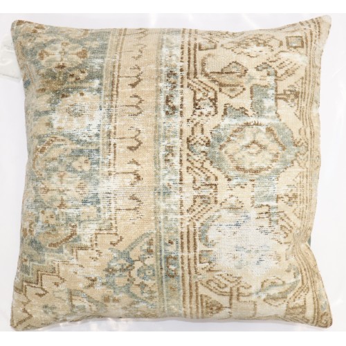 Worn Hamedan Large Rug Pillow No. p4940