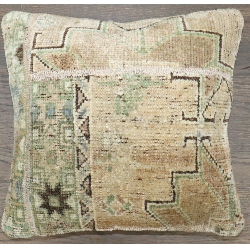 Square Vintage Turkish Rug Pillow No. p5124
