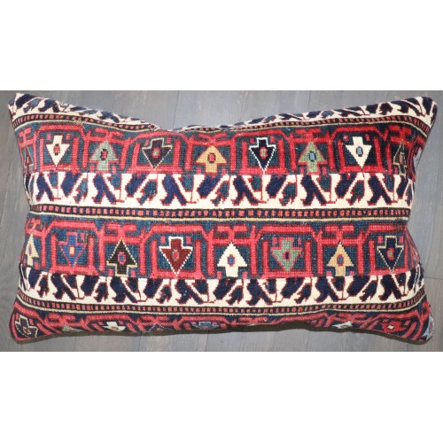 Tribal Caucasian Rug Pillow No. p5132
