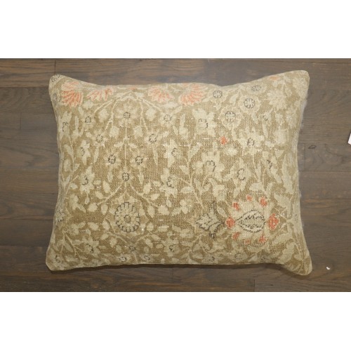 Floral Persian Senneh Rug Pillow No. p5208