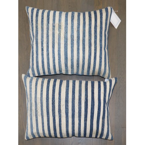 Set of Antique Indian Jail Dhurrie Pillows No. p5222