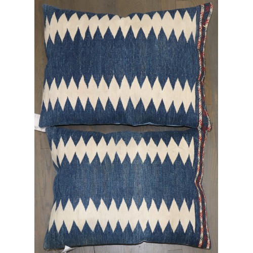 Set of Antique Indian Dhurrie Pillows No. p5224