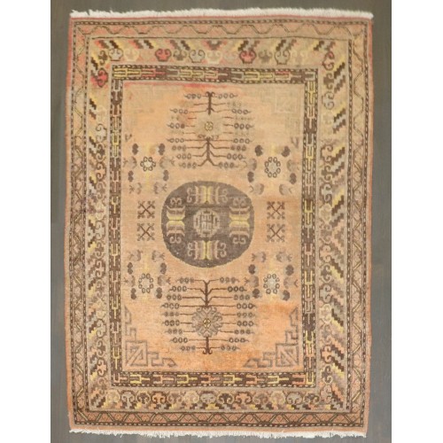 Orange Khotan Rug No. r3961