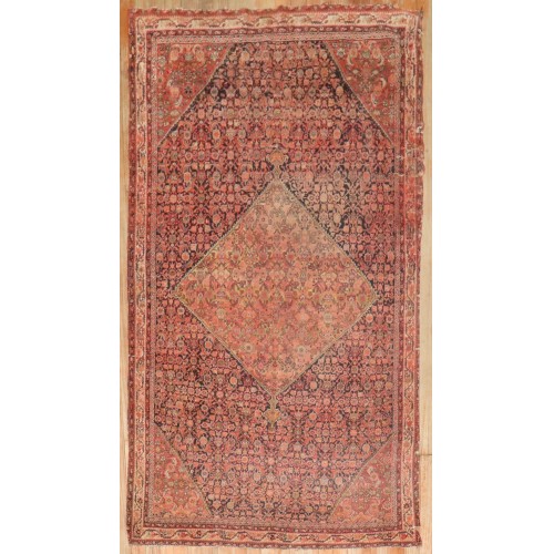 Distressed Persian Ferehan Rug No. r4175