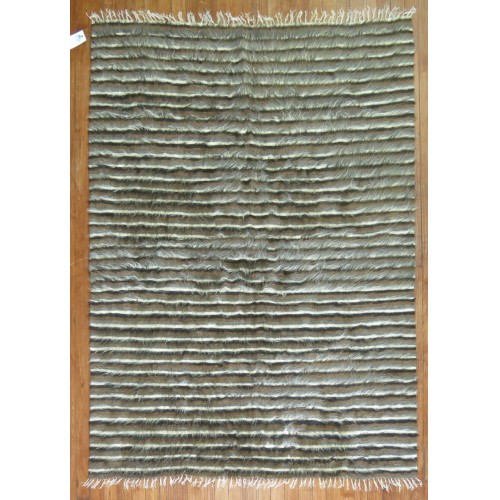Striped Turkish Mohair Rug No. r4362