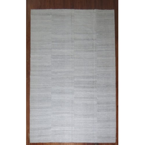 White  Modernist Kilim No. r4523