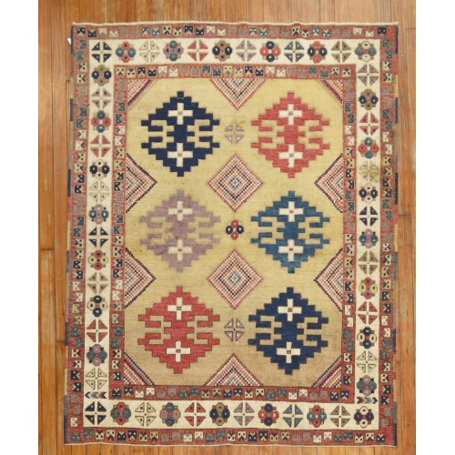 Caucasian Style Turkish Square Rug No. r5119
