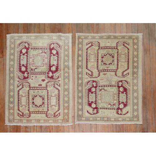 Pair of Vintage Kazak Rugs No. r5271