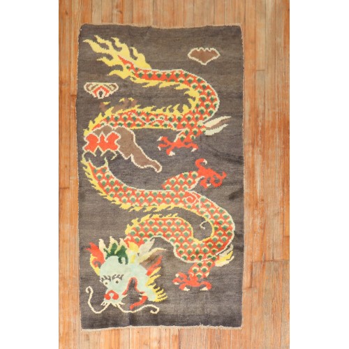 Dragon Tibetan Rug No. r5568