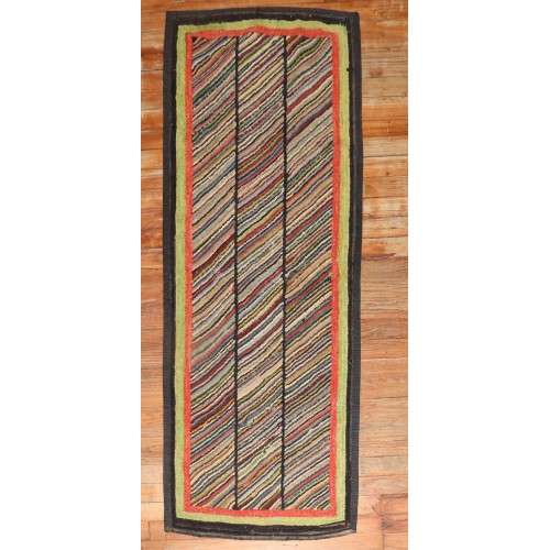 Dazzling American Hooked Rug No. r5770