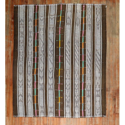 Vintage Turkish Striped Jajim No. r5890