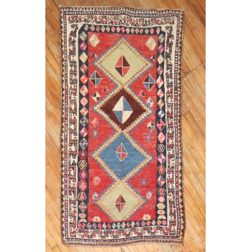 Distressed Antique Persian Gabbeh Rug No. r5908