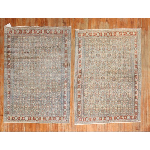 Pair of Antique Senneh Rugs No. j2600 j2601
